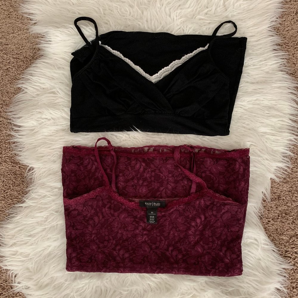 WHBM White House Black Market Lot of 2 Camisoles